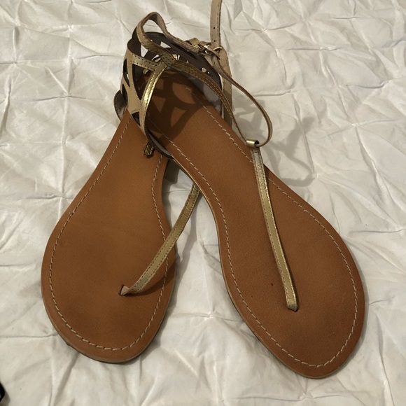 seychelles gold sandals